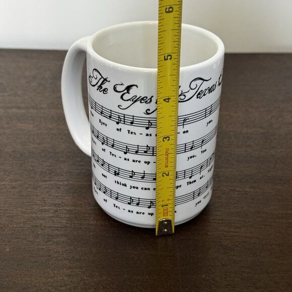 University of Texas Longhorns Mug The Eyes of Texas Song Lyrics Cactus Coatings - Picture 10 of 10